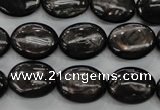 CHS72 15.5 inches 12*16mm oval natural hypersthene beads