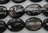 CHS74 15.5 inches 15*20mm oval natural hypersthene beads