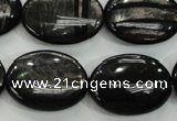 CHS75 15.5 inches 18*25mm oval natural hypersthene beads