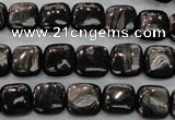 CHS80 15.5 inches 10*10mm square natural hypersthene beads