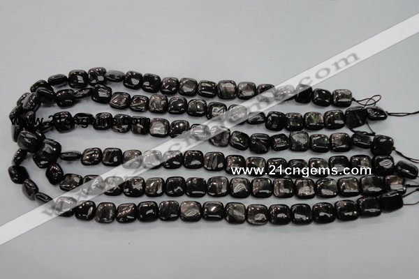 CHS80 15.5 inches 10*10mm square natural hypersthene beads