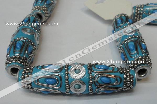 CIB10 17*60mm rice fashion Indonesia jewelry beads wholesale