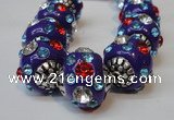 CIB105 17mm round fashion Indonesia jewelry beads wholesale