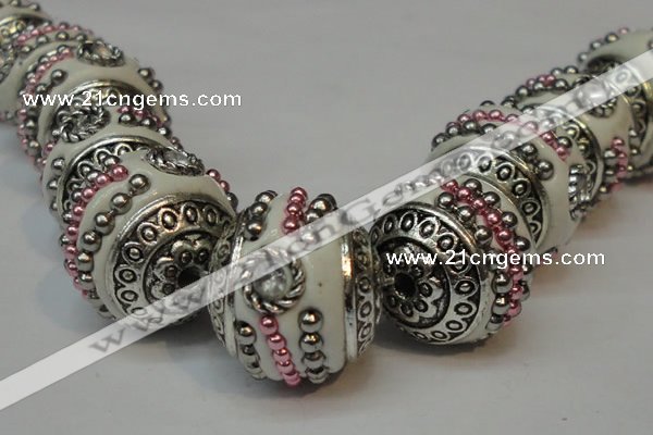 CIB110 18mm round fashion Indonesia jewelry beads wholesale