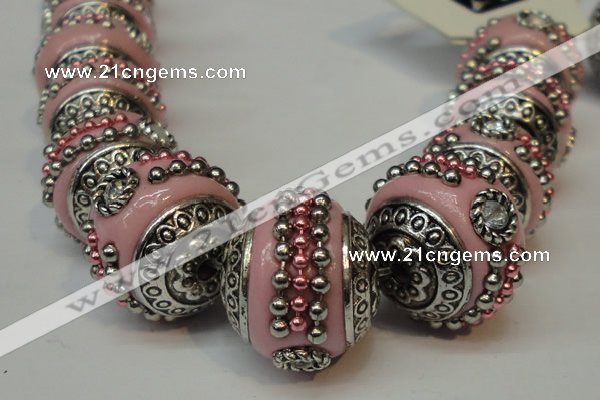 CIB111 18mm round fashion Indonesia jewelry beads wholesale