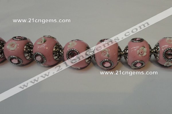 CIB120 19mm round fashion Indonesia jewelry beads wholesale