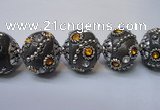 CIB124 19mm round fashion Indonesia jewelry beads wholesale