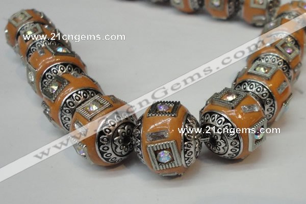 CIB133 18mm round fashion Indonesia jewelry beads wholesale