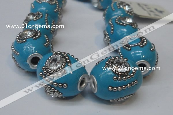 CIB160 19*22mm oval fashion Indonesia jewelry beads wholesale