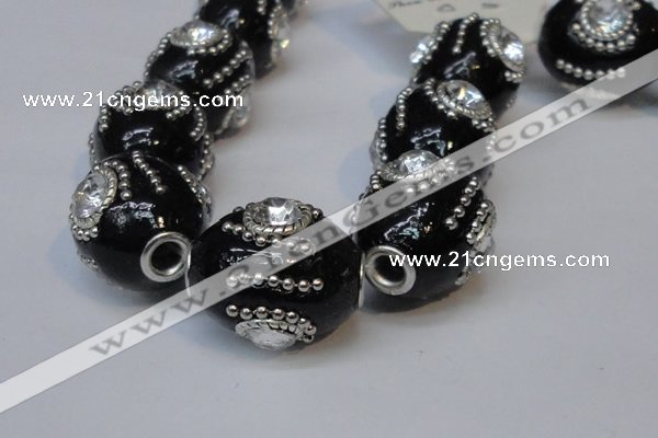 CIB162 19*22mm oval fashion Indonesia jewelry beads wholesale