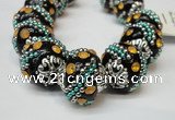 CIB180 18mm round fashion Indonesia jewelry beads wholesale