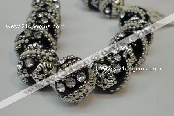 CIB181 18mm round fashion Indonesia jewelry beads wholesale
