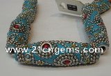 CIB19 17*60mm rice fashion Indonesia jewelry beads wholesale