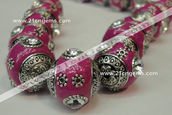 CIB192 19mm round fashion Indonesia jewelry beads wholesale