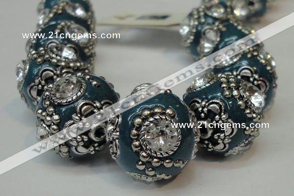 CIB201 19mm round fashion Indonesia jewelry beads wholesale