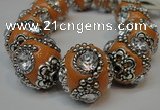 CIB202 19mm round fashion Indonesia jewelry beads wholesale