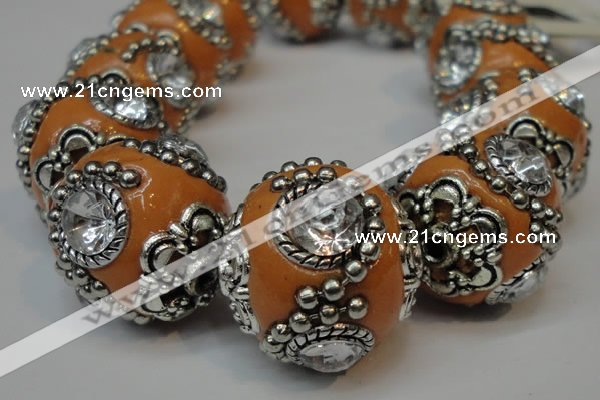 CIB202 19mm round fashion Indonesia jewelry beads wholesale