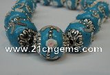 CIB211 17mm round fashion Indonesia jewelry beads wholesale