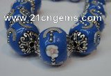 CIB212 17mm round fashion Indonesia jewelry beads wholesale