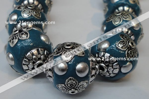 CIB224 18mm round fashion Indonesia jewelry beads wholesale