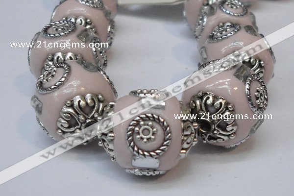 CIB227 18mm round fashion Indonesia jewelry beads wholesale