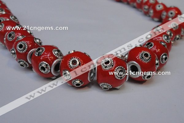 CIB230 13mm round fashion Indonesia jewelry beads wholesale