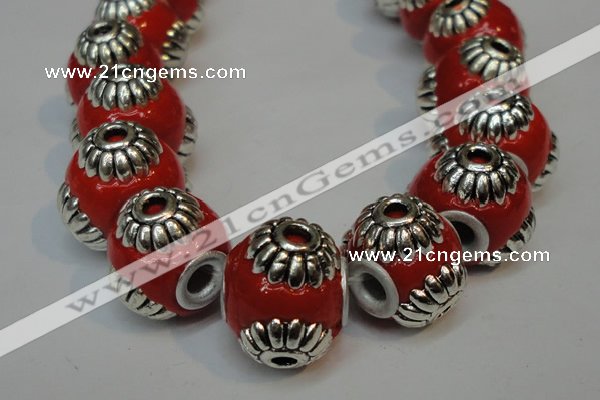 CIB234 14mm round fashion Indonesia jewelry beads wholesale