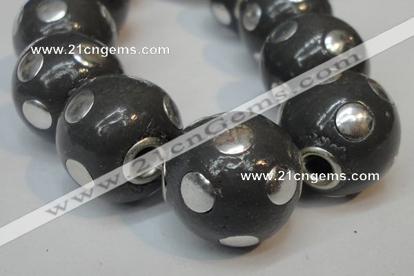 CIB241 18mm round fashion Indonesia jewelry beads wholesale