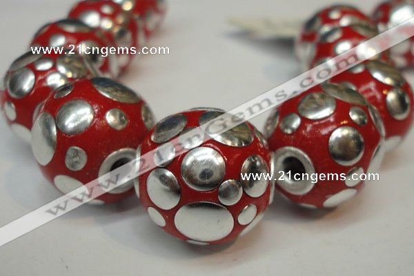 CIB248 18mm round fashion Indonesia jewelry beads wholesale