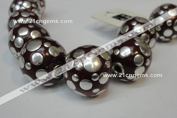 CIB251 22mm round fashion Indonesia jewelry beads wholesale