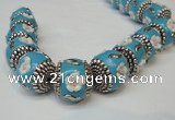 CIB261 17*18mm drum fashion Indonesia jewelry beads wholesale