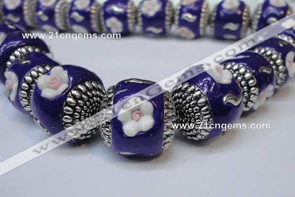 CIB262 17*18mm drum fashion Indonesia jewelry beads wholesale