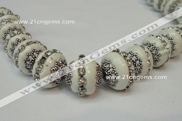 CIB270 14*16mm rondelle fashion Indonesia jewelry beads wholesale