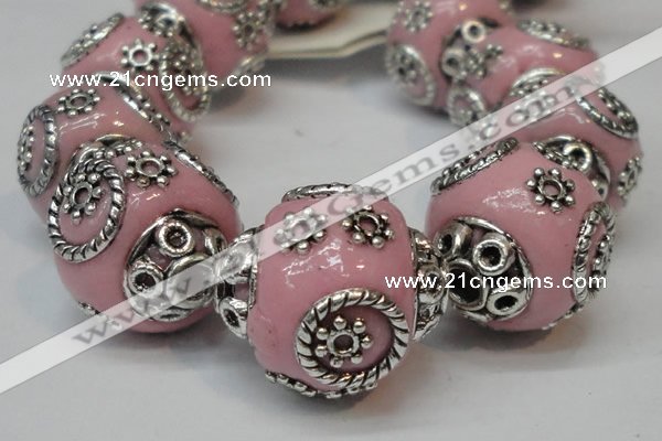 CIB280 16*16mm rondelle fashion Indonesia jewelry beads wholesale