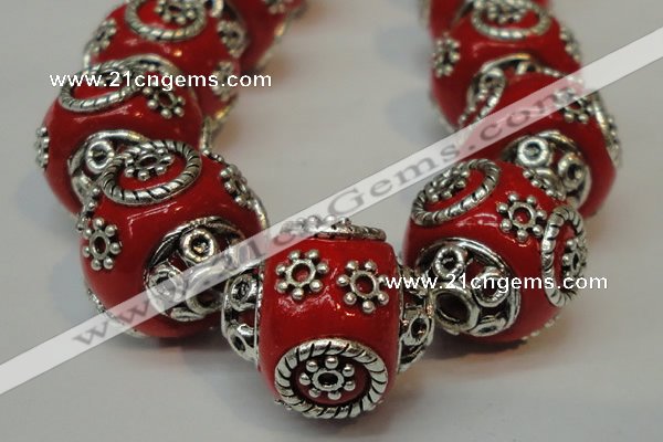 CIB281 16*16mm rondelle fashion Indonesia jewelry beads wholesale