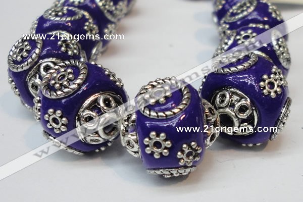 CIB283 16*16mm rondelle fashion Indonesia jewelry beads wholesale