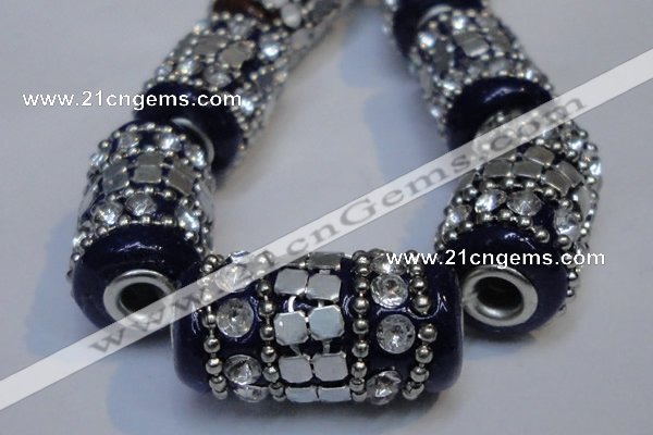 CIB293 13*25mm drum fashion Indonesia jewelry beads wholesale