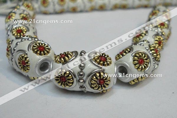 CIB295 14*22mm drum fashion Indonesia jewelry beads wholesale