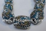 CIB301 15*20mm drum fashion Indonesia jewelry beads wholesale