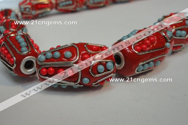 CIB310 17*26mm drum fashion Indonesia jewelry beads wholesale