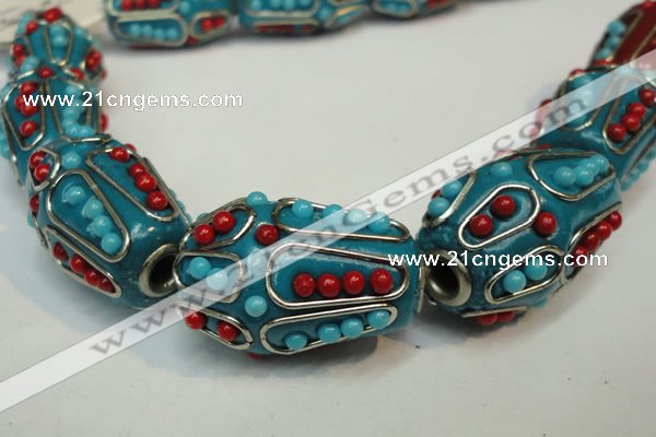 CIB311 17*26mm drum fashion Indonesia jewelry beads wholesale