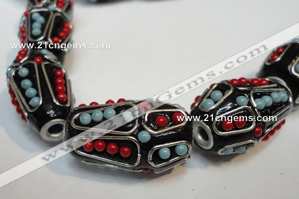 CIB314 17*26mm drum fashion Indonesia jewelry beads wholesale