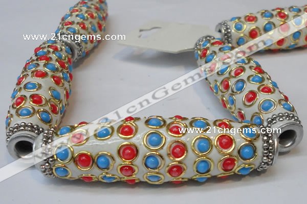 CIB33 17*60mm rice fashion Indonesia jewelry beads wholesale