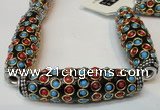 CIB35 17*60mm rice fashion Indonesia jewelry beads wholesale