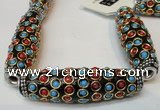 CIB35 17*60mm rice fashion Indonesia jewelry beads wholesale