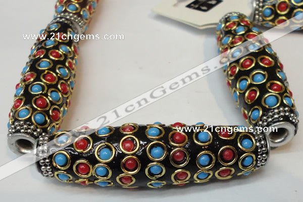 CIB35 17*60mm rice fashion Indonesia jewelry beads wholesale