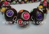 CIB351 20mm round fashion Indonesia jewelry beads wholesale