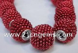 CIB391 15mm round fashion Indonesia jewelry beads wholesale