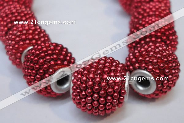 CIB391 15mm round fashion Indonesia jewelry beads wholesale