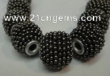 CIB392 15mm round fashion Indonesia jewelry beads wholesale